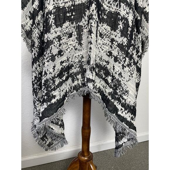 Lane Bryant Sweater Open Textured Fringe Trim Overpiece - Picture 9 of 12